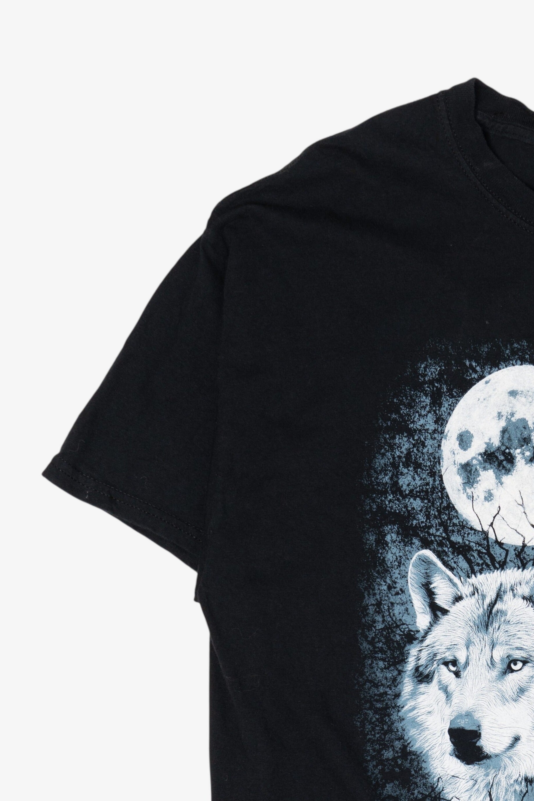 Wolves Howling At The Moon Black T-Shirt (2000s)