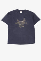 Vintage Navy Blue "America" Bald Eagle T-Shirt (1990s)