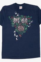 Vintage Navy Blue Wolf And Bears T-Shirt (1990s)