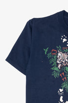 Vintage Navy Blue Wolf And Bears T-Shirt (1990s)