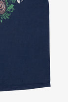 Vintage Navy Blue Wolf And Bears T-Shirt (1990s)