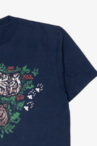 Vintage Navy Blue Wolf And Bears T-Shirt (1990s)