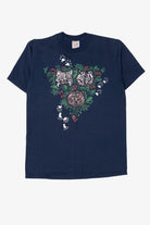 Vintage Navy Blue Wolf And Bears T-Shirt (1990s)