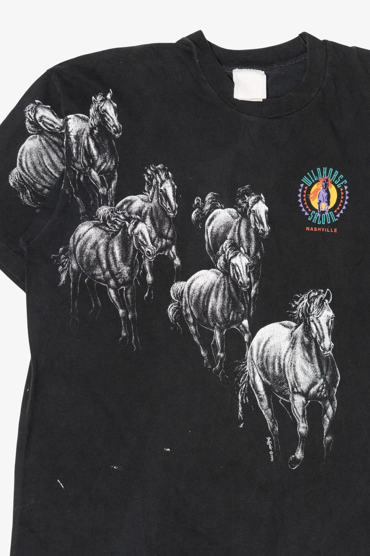 Vintage Wildhorse Saloon Nashville Horses T-Shirt (1990s)