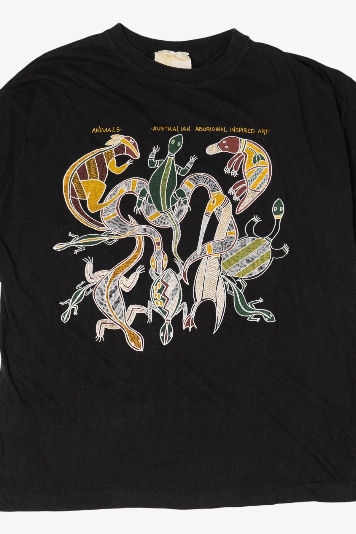 Vintage Australian Aboriginal Inspired Art Animals T-Shirt (1990s)