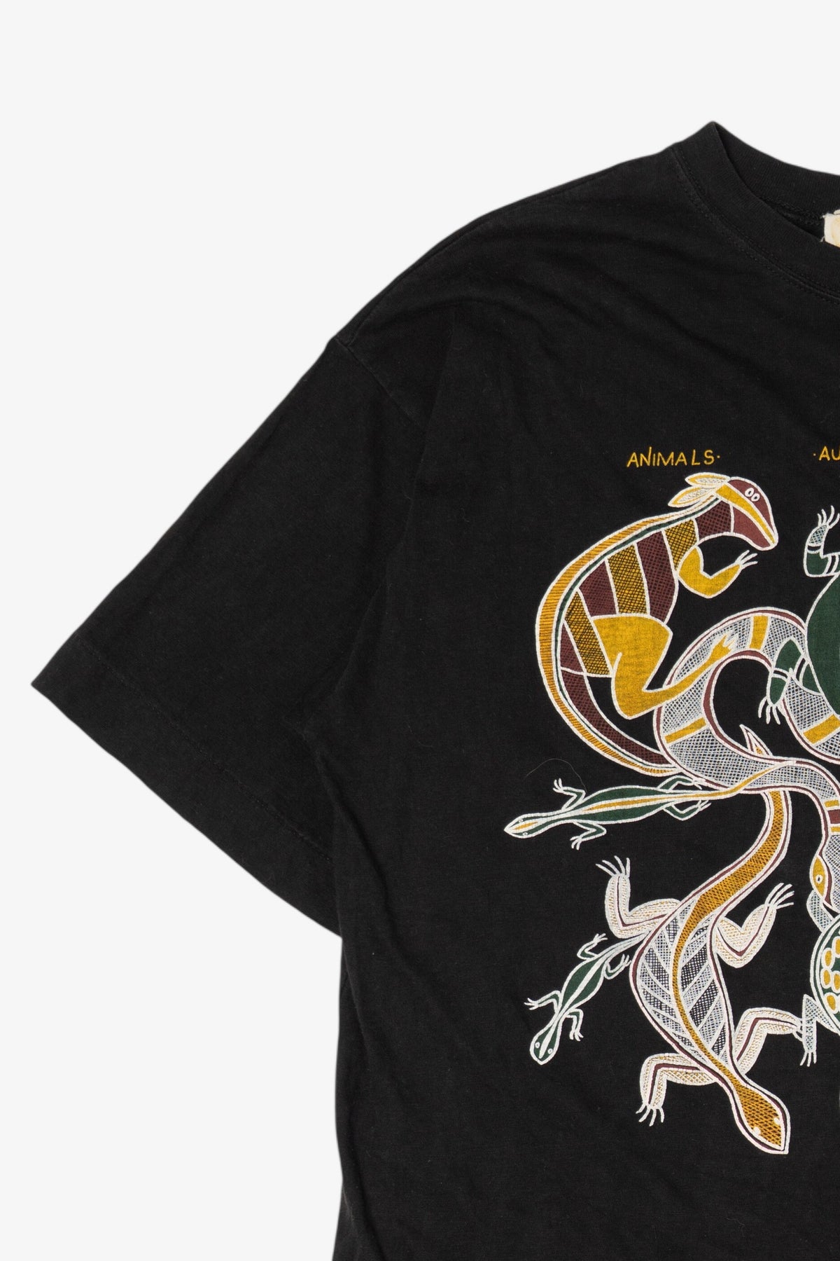 Vintage Australian Aboriginal Inspired Art Animals T-Shirt (1990s)