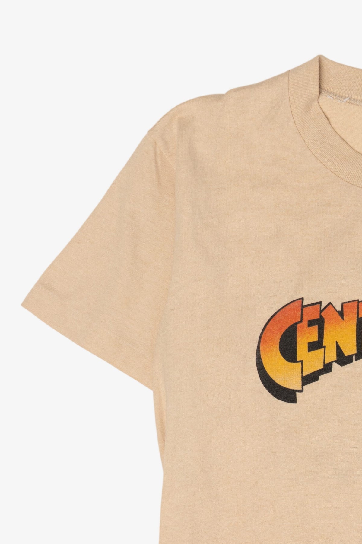 Vintage Beige "Centrifuge '85" Single Stitch T-Shirt (1980s)