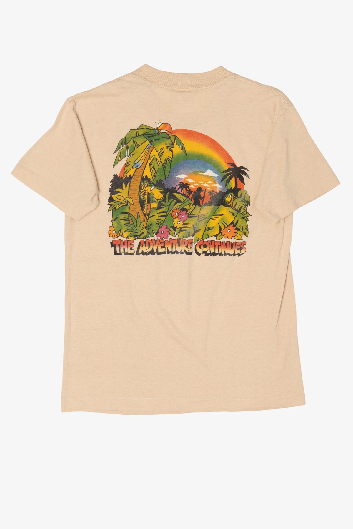Vintage Beige "Centrifuge '85" Single Stitch T-Shirt (1980s)