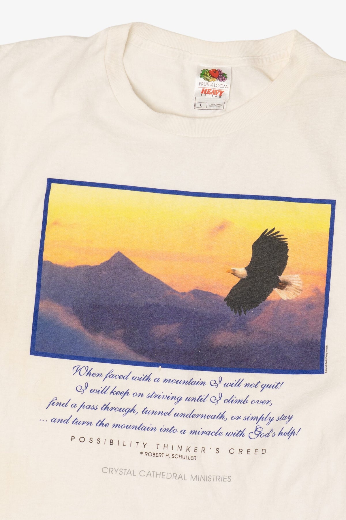 Vintage Bald EagleCrystal Cathedral Ministries T-Shirt (1990s)