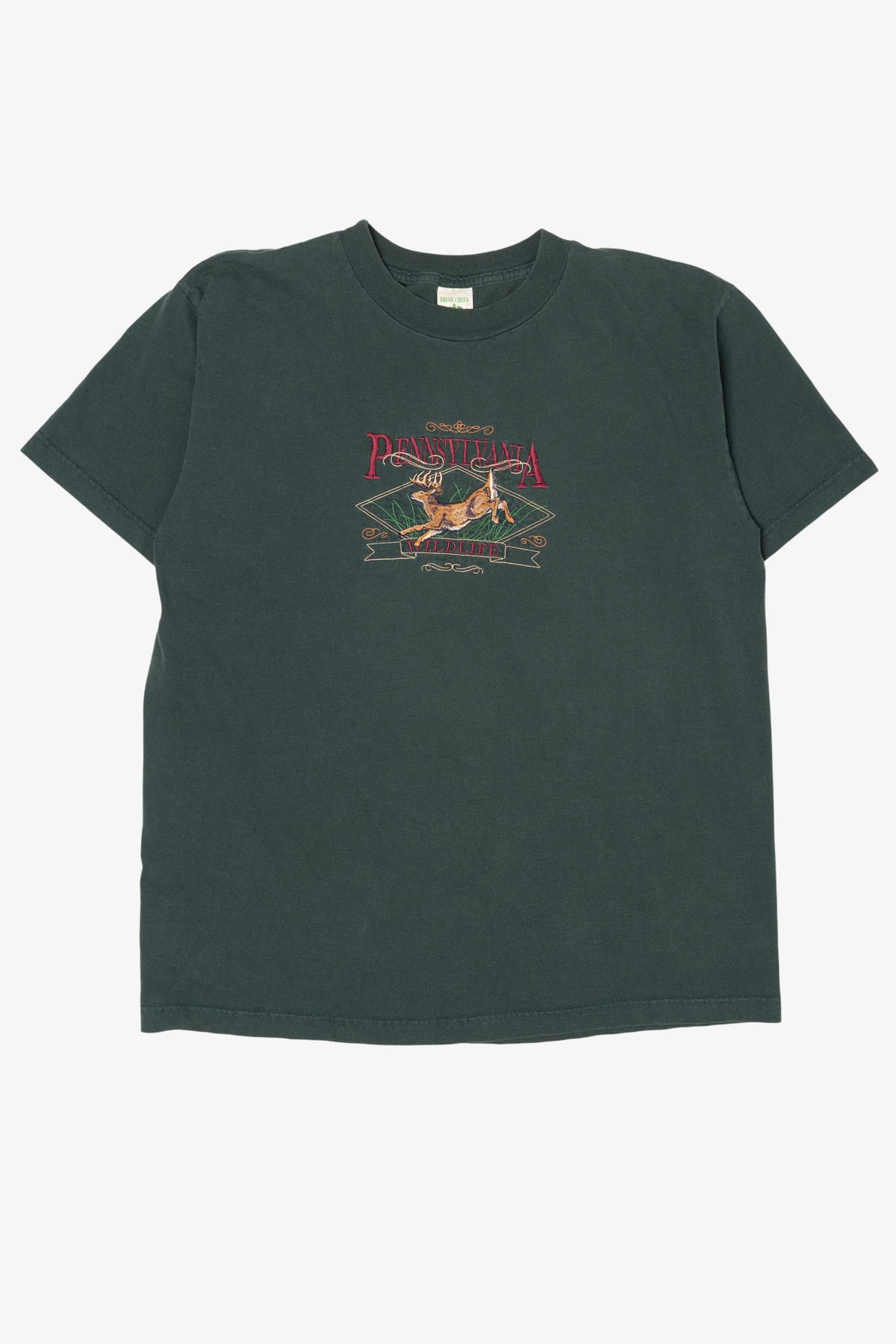 Vintage Embroidered Pennsylvania Wildlife Deer T-Shirt (1990s)