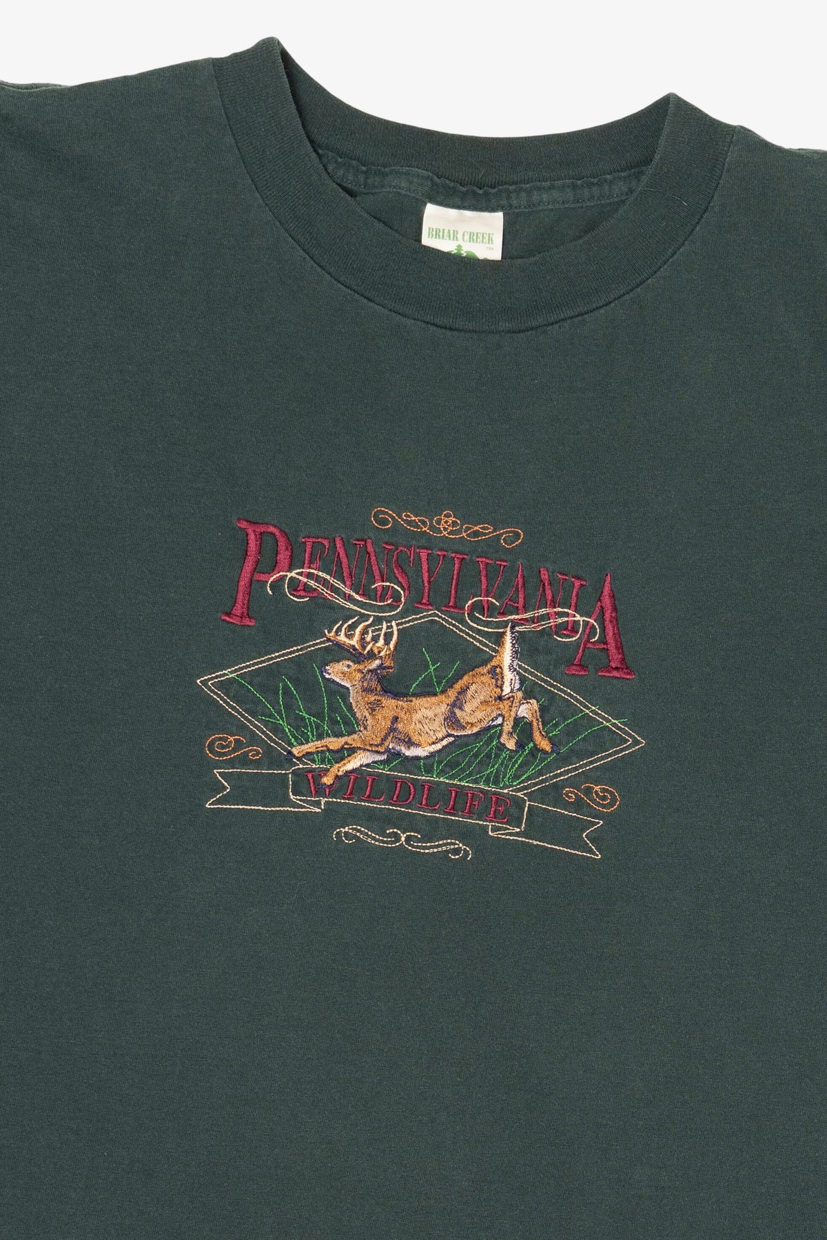 Vintage Embroidered Pennsylvania Wildlife Deer T-Shirt (1990s)