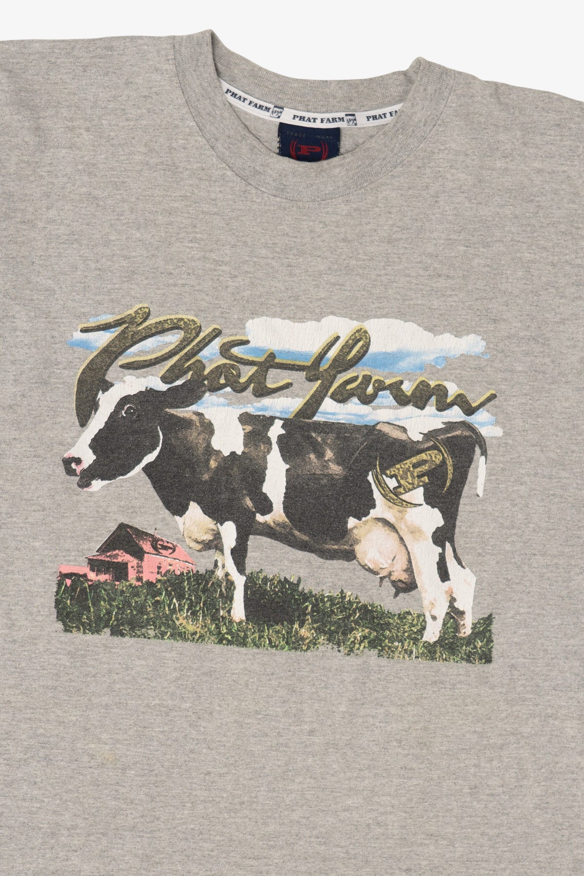 Vintage Gray Phat Farm Cow T-Shirt (2000s)