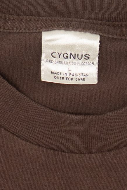 Vintage Dark Brown Cygnus Chinese Dragon And Tiger T-Shirt (1990s)