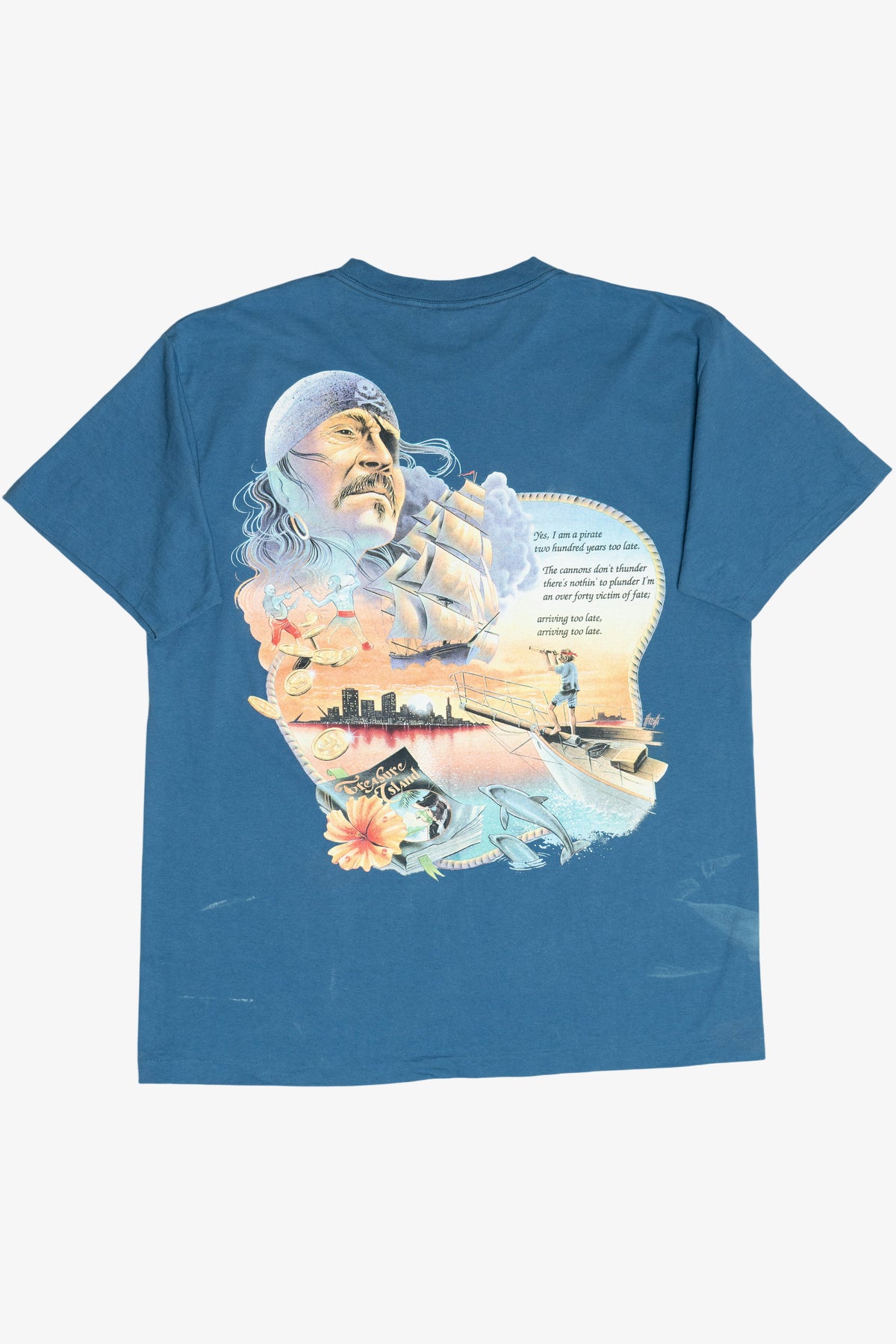 Vintage Mother Ocean Pirate Treasure Island T-Shirt (1990s)
