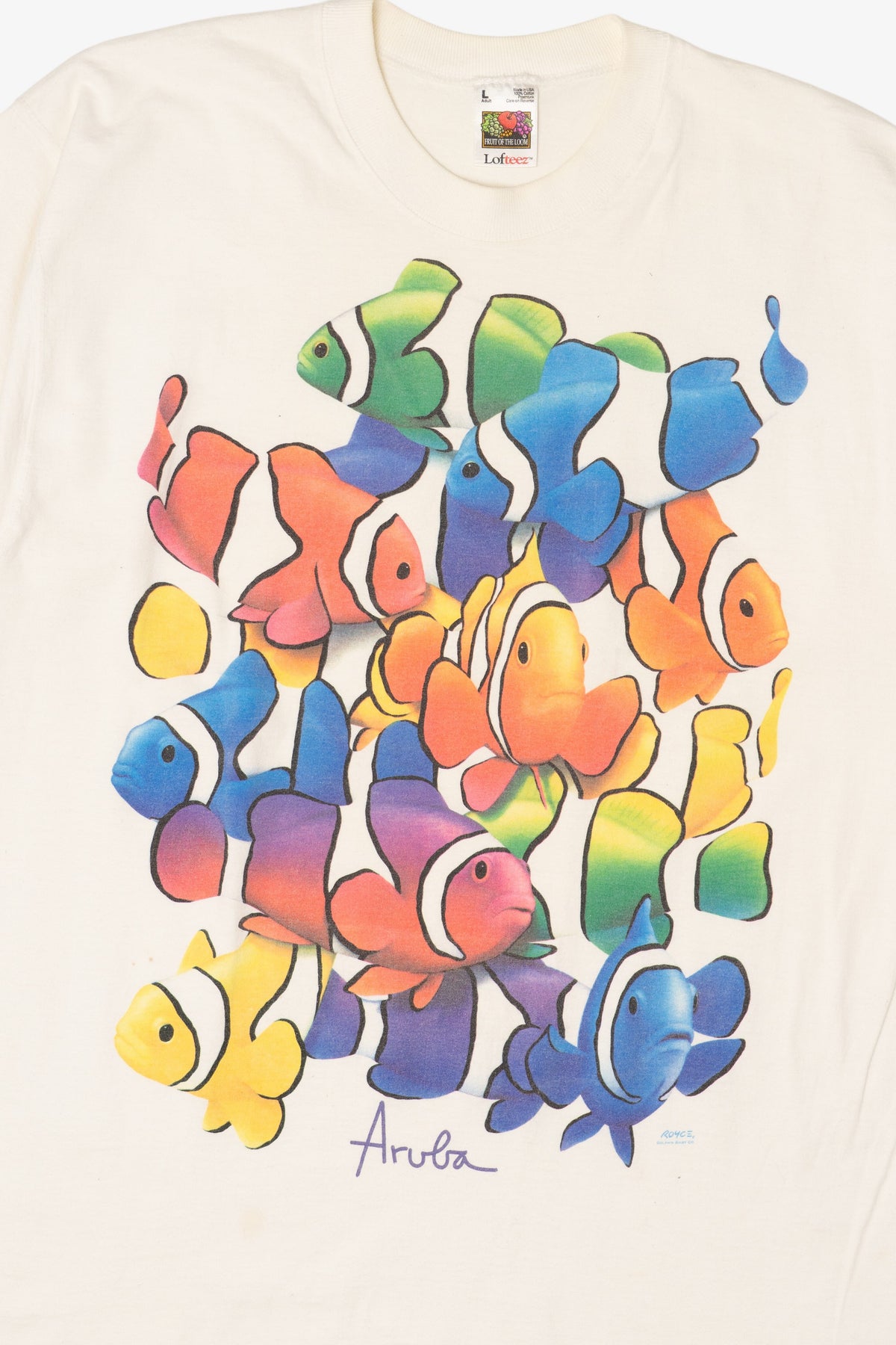 Vintage Rainbow Clownfish "Aruba" T-Shirt (1990s)