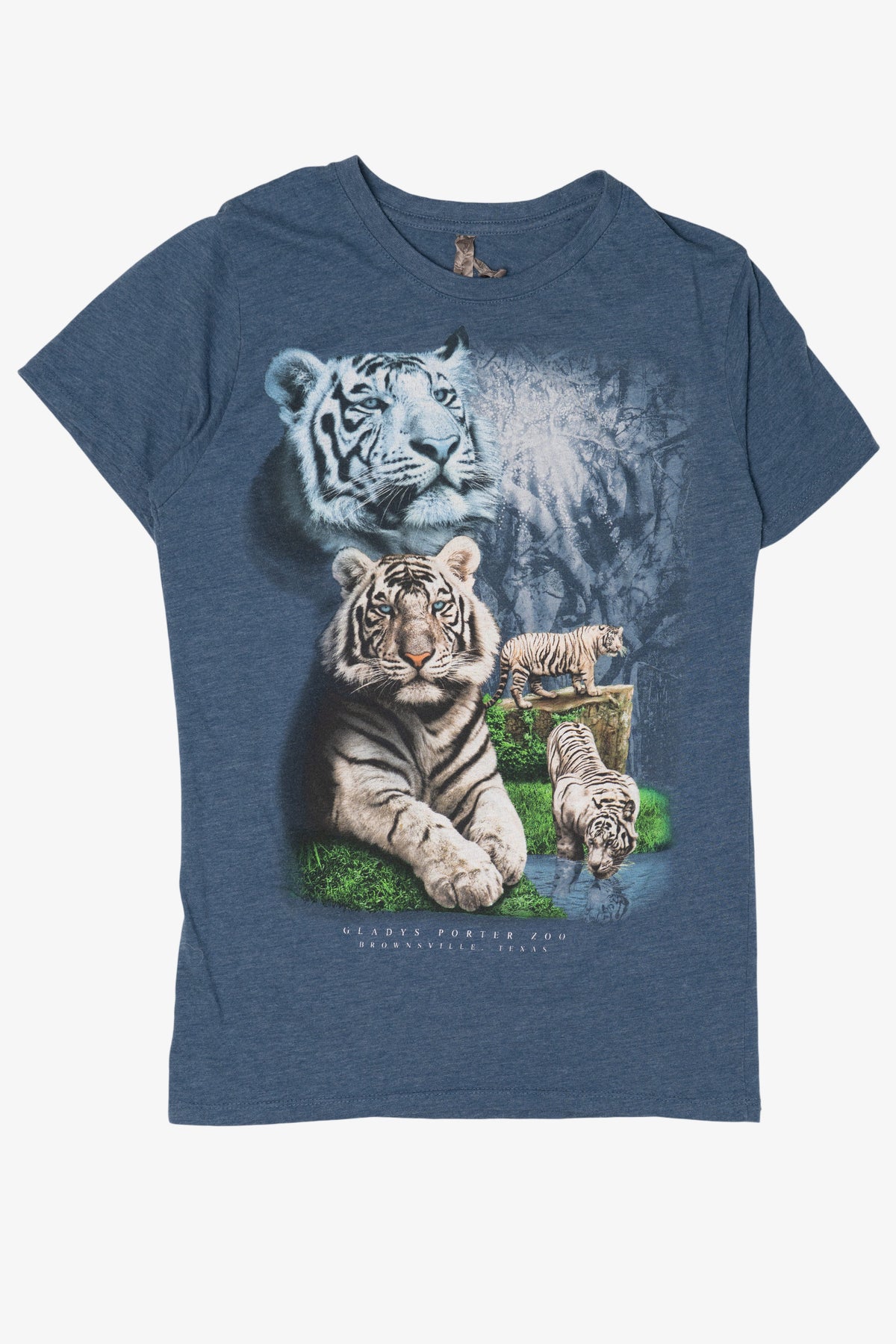 Blue Gladys Porter Zoo White Tiger T-Shirt (2010s)