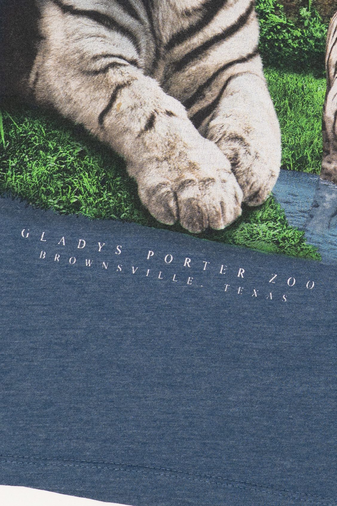 Blue Gladys Porter Zoo White Tiger T-Shirt (2010s)