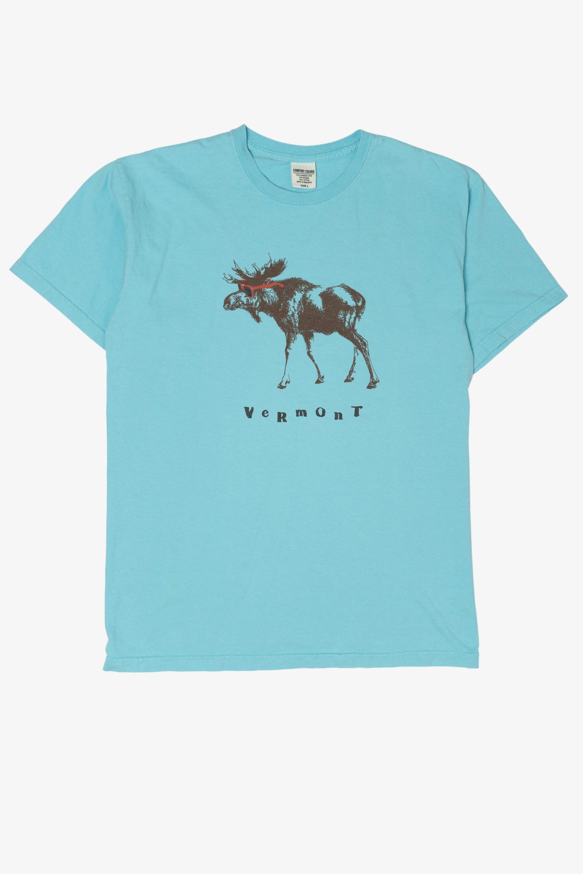 Aqua Moose With Sunglasses "Vermont" T-Shirt (2010s)