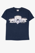 Vintage Navy Blue "Alaska" Polar Bears T-Shirt (1990s)