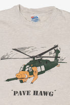 Vintage "Pave Hawg" 71st Special Ops SQ Military Single Stitch T-Shirt (1990s)