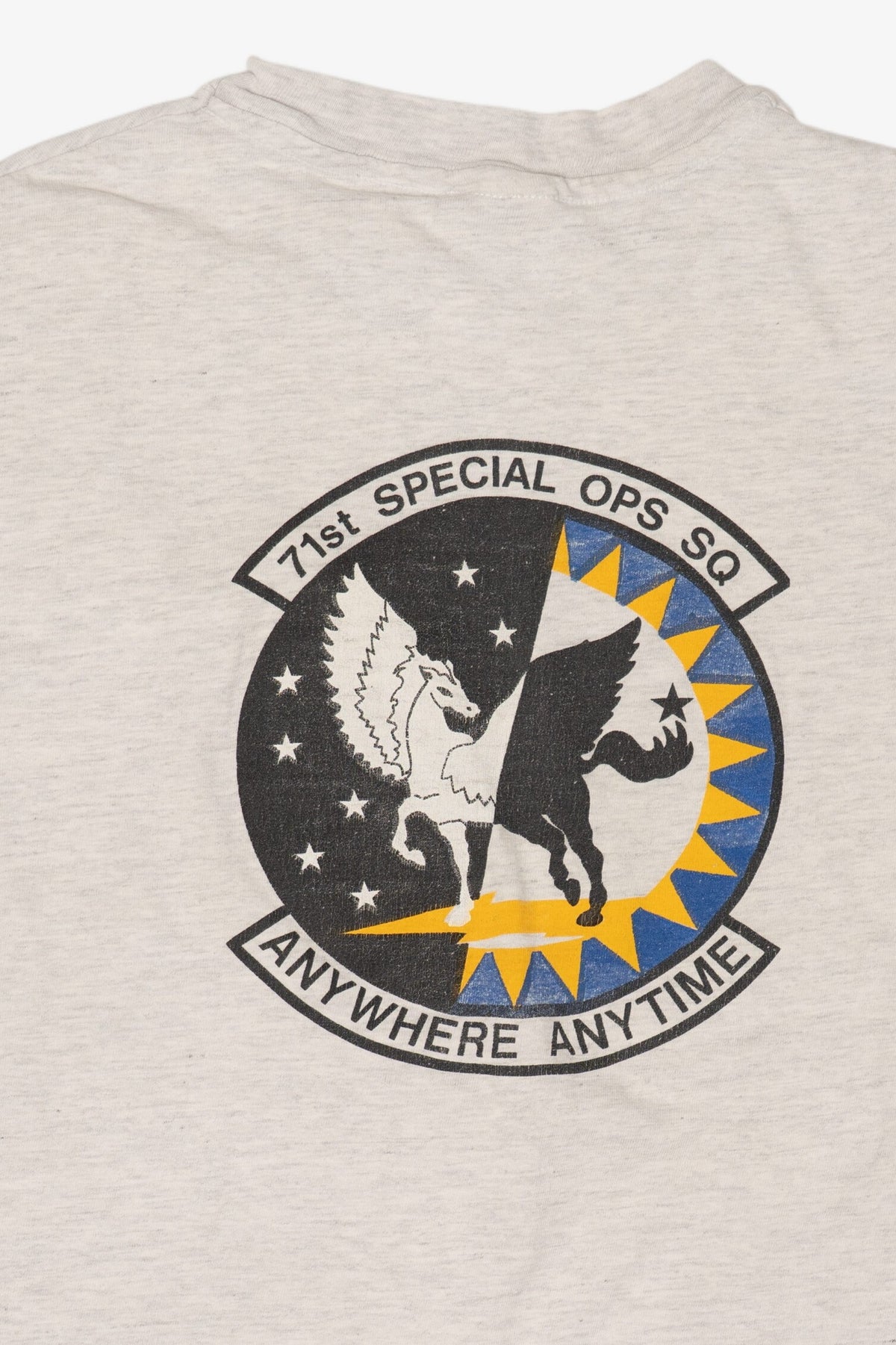 Vintage "Pave Hawg" 71st Special Ops SQ Military Single Stitch T-Shirt (1990s)