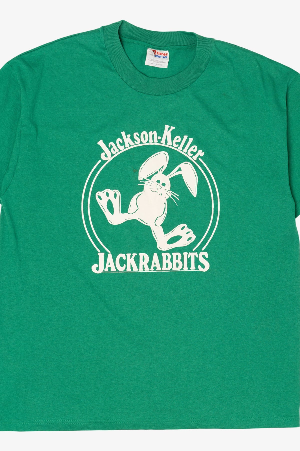 Vintage Green Jackson-Keller Jackrabbits T-Shirt (1990s)