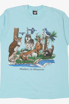 Vintage Wildlife Animals "Madden's In Minnesota" Single Stitch T-Shirt (1980s)