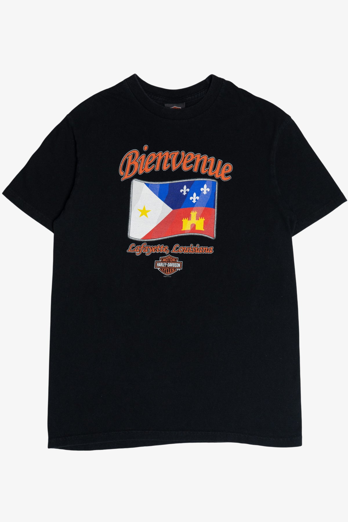 Harley Davidson "Bienvenue" Alligator "Lafayette, LA" T-Shirt (2010s)