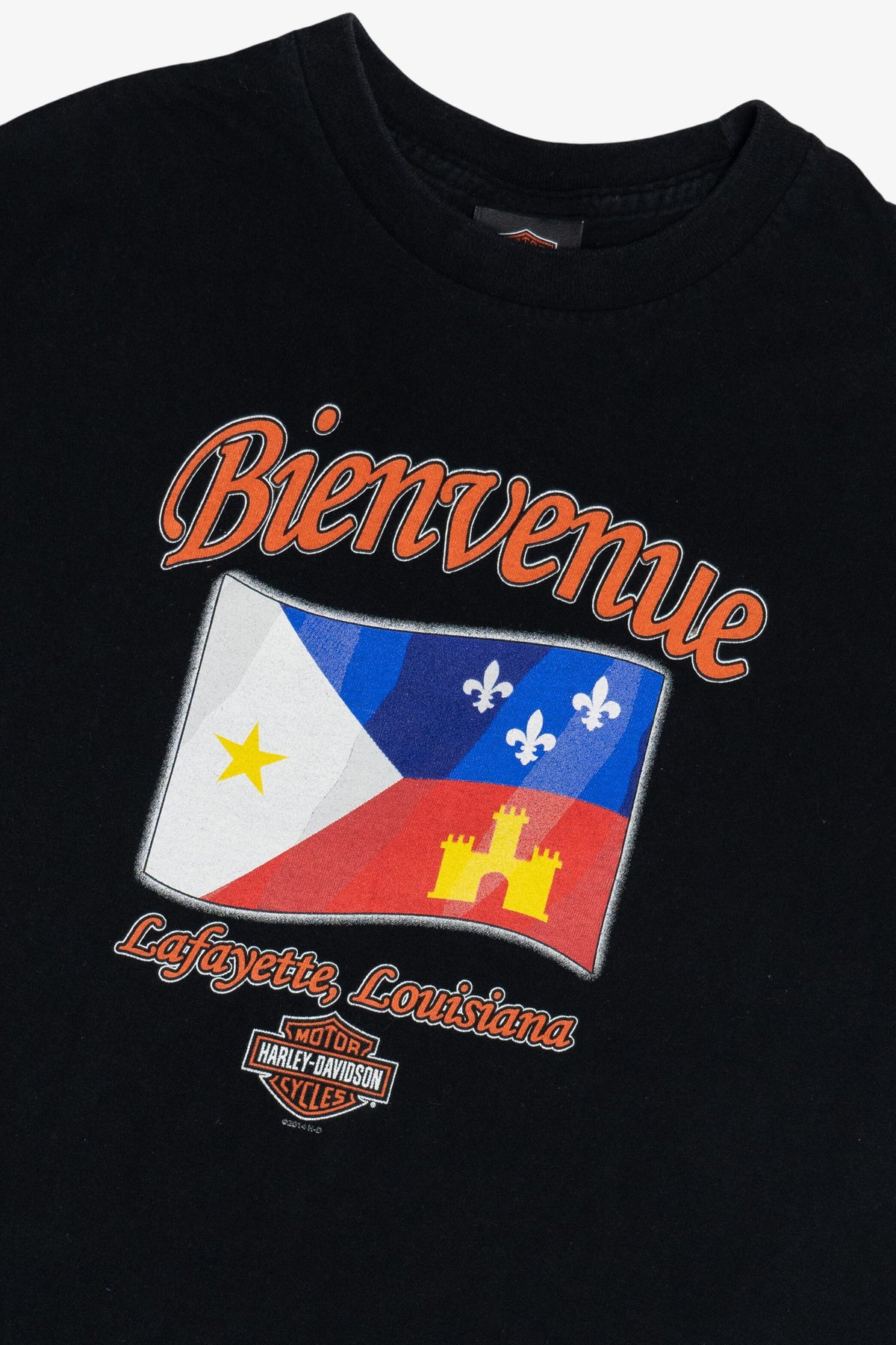Harley Davidson "Bienvenue" Alligator "Lafayette, LA" T-Shirt (2010s)