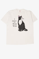 Vintage "I Don't Do Mousework" Funny Cat T-Shirt (1990s)