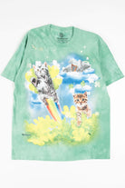Four Leaf Clover Kittens Tie Dye T-Shirt