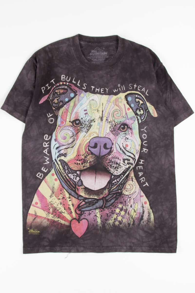 Beware of Pit Bulls Tie Dye T-Shirt 1