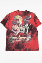 Distressed Dinosaur Land Utah Tie Dye T-Shirt