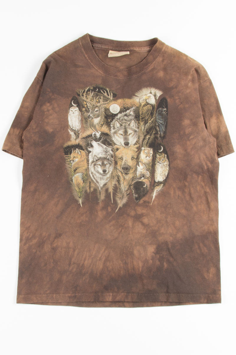 Feather Animals Tie Dye Tee