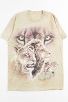 Lion Puzzle Tie Dye Tee