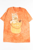 Kitten In A Bucket Tie Dye Tee