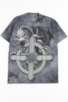 Stone Cross Dragon Tie Dye T-Shirt