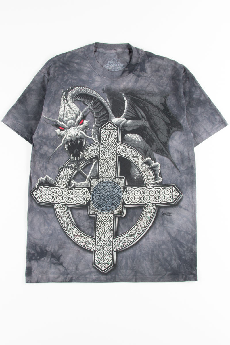 Stone Cross Dragon Tie Dye T-Shirt