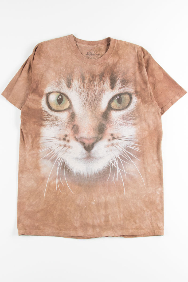 Cat Face Tie Dye Tee