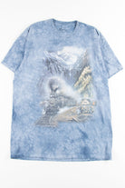 Mountain Train Station Tie Dye Tee