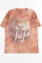 Saber Tooth Cat Tie Dye Tee