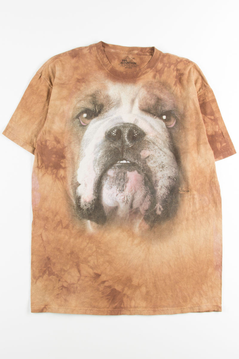 Bulldog Face Tie Dye Tee