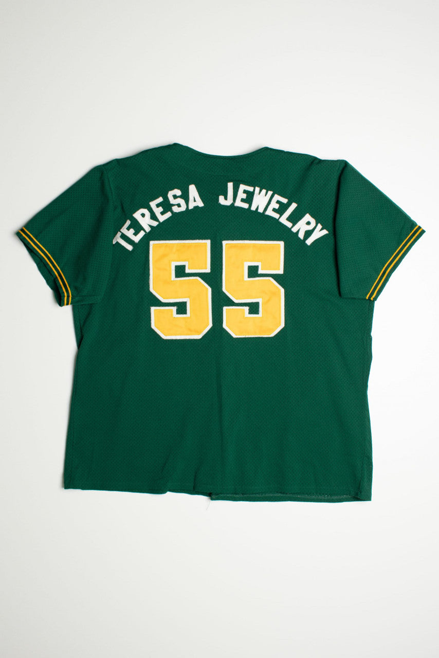 Vintage Green Athletic Jersey