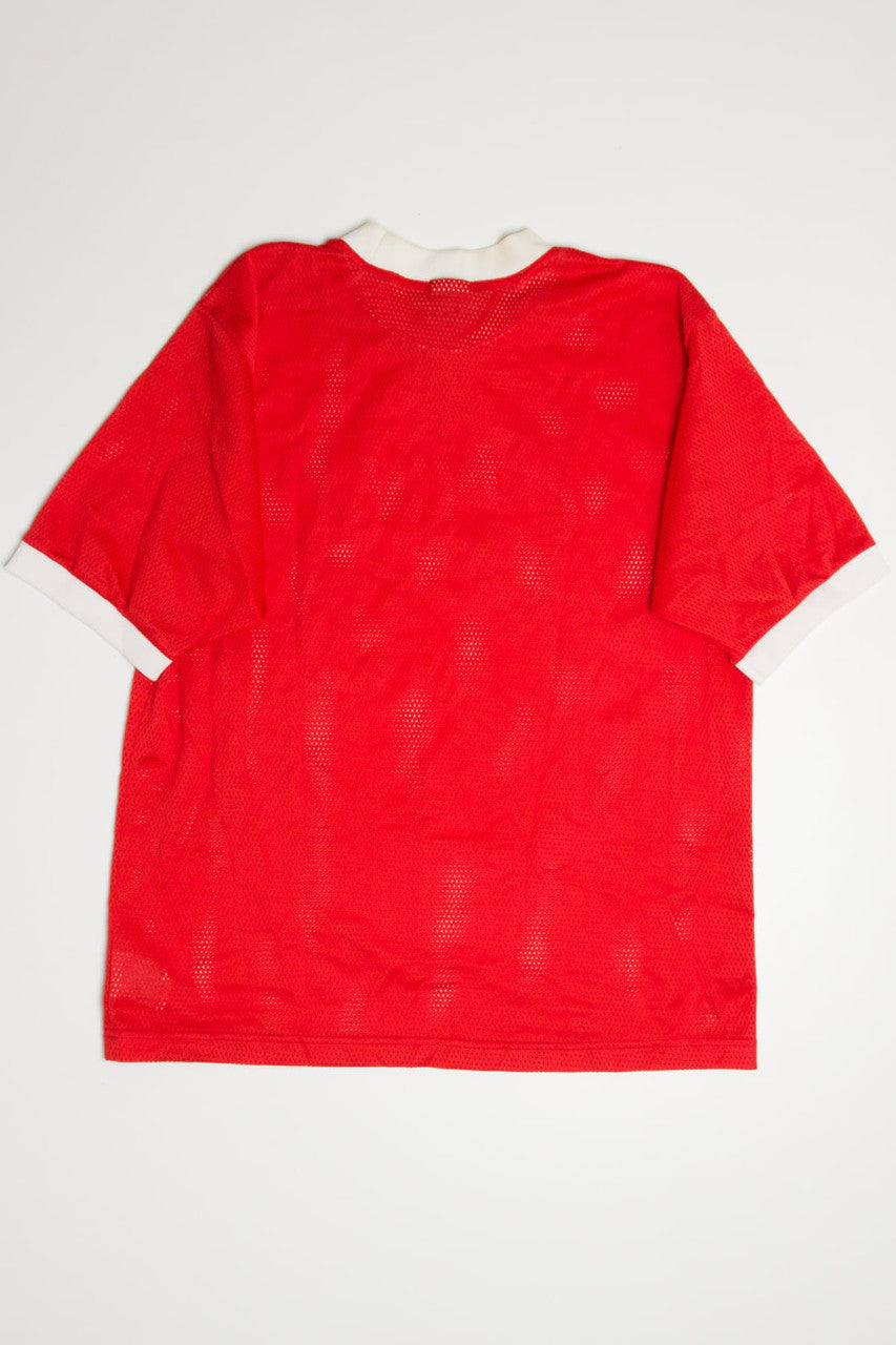 Vintage Red Nike Soccer Jersey