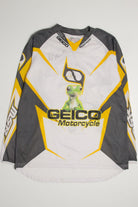 Stained #33 Bennett Geico Motorcycle Jersey
