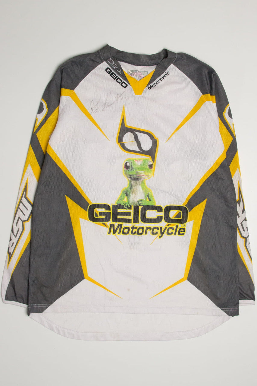Stained #33 Bennett Geico Motorcycle Jersey