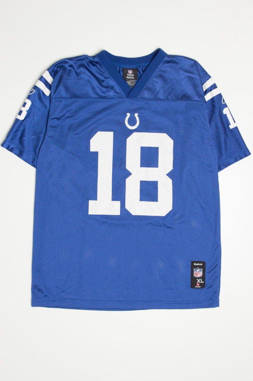 Youth Peyton Manning #18 Indianapolis Colts Reebok Jersey