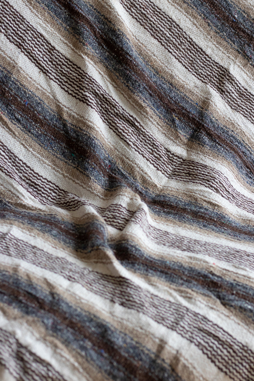 Grey & Brown Baja Blanket