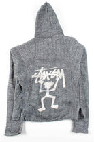 Black Striped Stussy Baja Hoodie