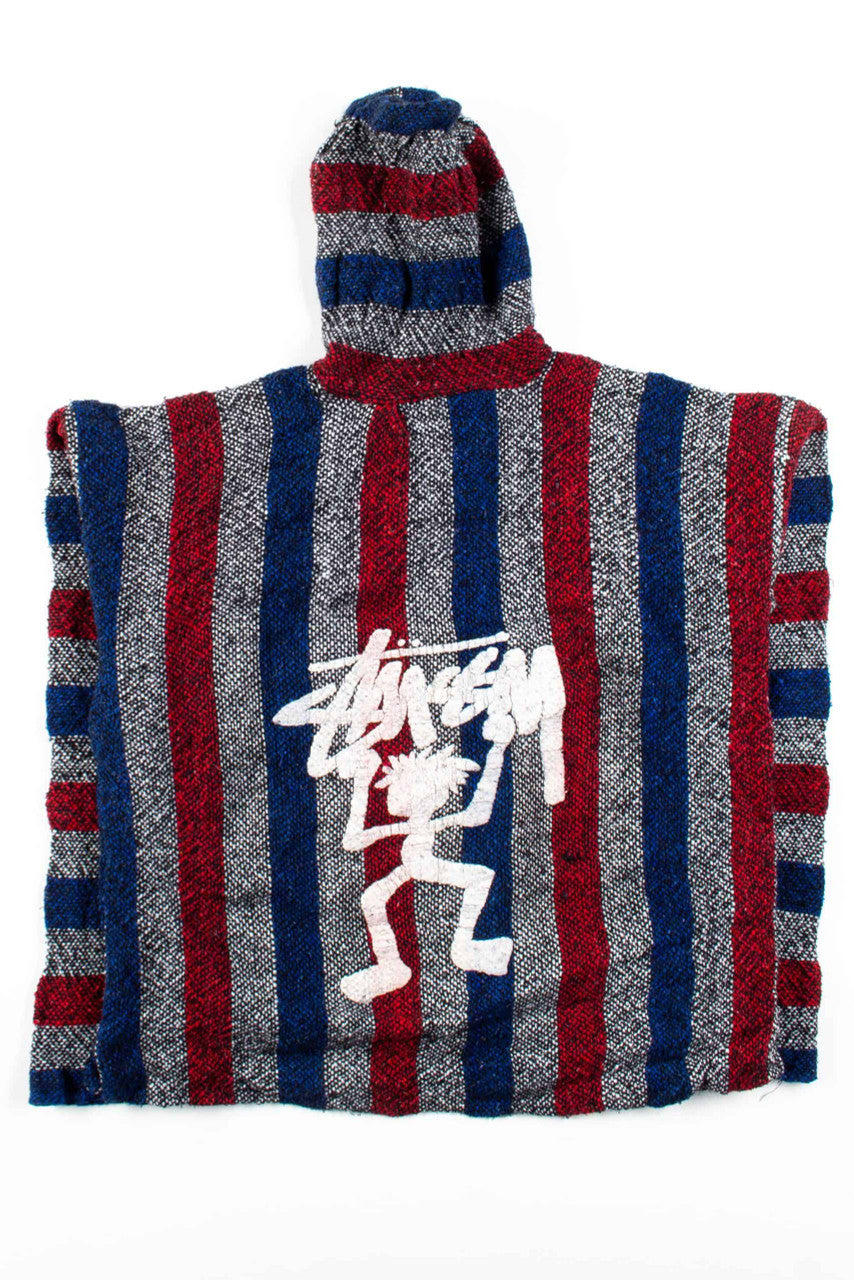 Blue & Red Stussy Baja Hoodie